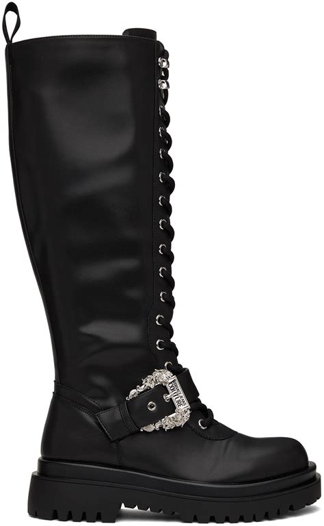 versace jeans shoes high top|Versace Jeans couture boots.